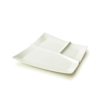 バルサ ランチプレート(アウトレット含む)食器 白 日本製 磁器 おしゃれ 白い食器 三つ仕切り 皿