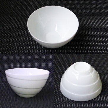 スパイラル ライスボール(アウトレット含む)白い食器 日本製 磁器 茶碗 白 食器 茶わん プチ丼 ご飯茶碗