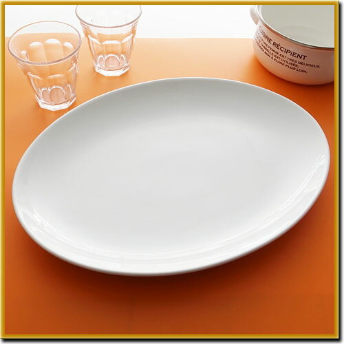 【楽天市場】SP 36cm オードブル皿(アウトレット)【日本製 磁器】【パーティープレート 大皿 業務用食器 食器 白 楕円皿】【RCP