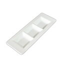 アペタイザー 3品皿 (アウトレット)日本製 磁器 白い食器 3つ仕切り皿 三品皿 食器 業務用 白