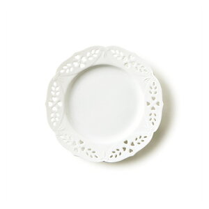 レース 19cm 透かし皿 (アウトレット含む)日本製 磁器 白い食器 透かし皿 デザートプレート ケーキ皿 食器 白 プレート 皿 おしゃれ 丸皿 ポーセリンアート 陶絵付け皿 白磁 ショップ 販売 通販 テーブルウェアファクトリー