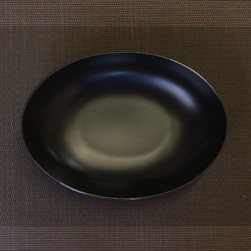 黒マット フリスタ 23cm オーバルベーカー日本製 皿 おしゃれ お皿 おしゃれ 食器 ...