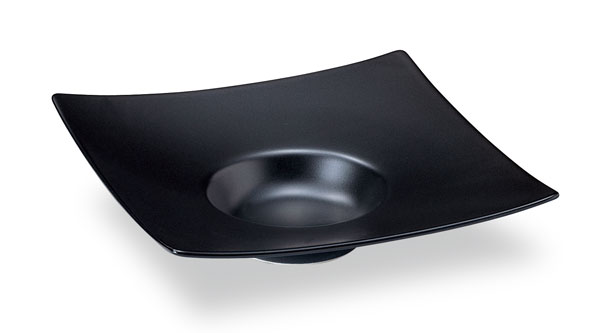 Rakuten - スープセレクション 24cm角平型スープ皿 黒マット