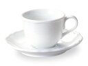 カフェ食器 エンブレム コーヒーカップ & ソーサー コーヒー碗皿 コーヒー碗 受皿 白い食器 cafe カフェ 食器 おしゃれ オシャレ 業務用 日本製