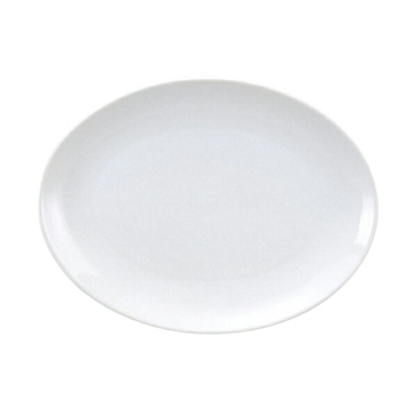玉渕 12”メタ玉プラター（31.5cm 楕円皿） 白い食器 cafe カフェ 食器 おしゃれ オシャレ 業務用 日本製