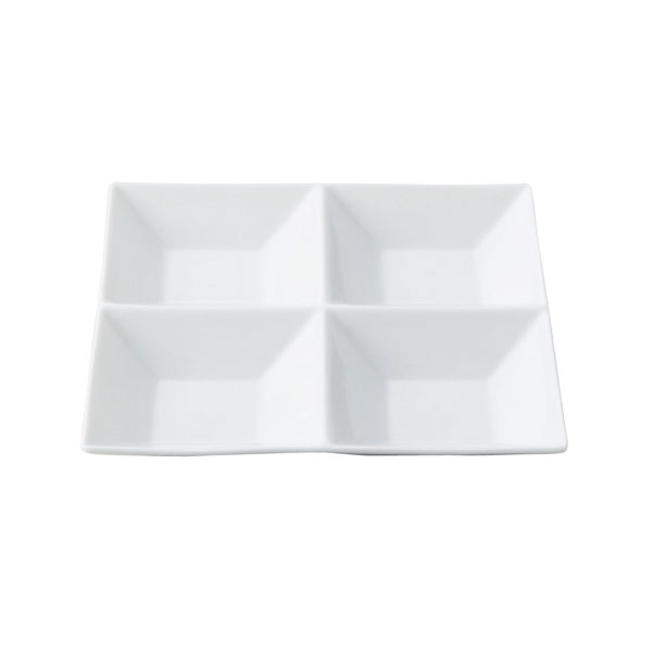 Rakuten - 白磁 スクエア square 4スパイス プレート 皿 【 小田陶器 】