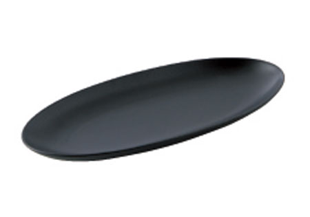 Rakuten - オバール oval 30cm 楕円長皿 黒 【 小田陶器 】