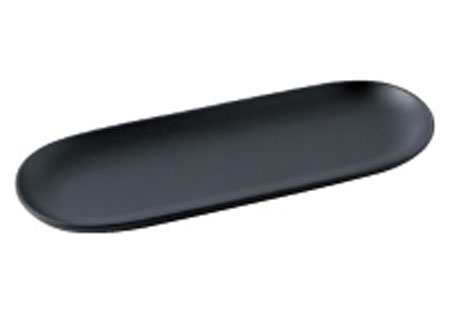 Rakuten - オバール oval 27cm 長丸皿 黒 【 小田陶器 】