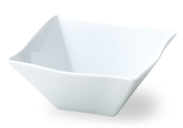 波形 18cm ボール 白い食器 cafe カフェ 食器 おしゃれ オシャレ 業務用 日本製