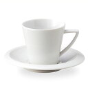 ポルト コーヒーカップ & ソーサー コーヒー碗皿 コーヒー碗 受皿 白い食器 cafe カフェ 食器 おしゃれ オシャレ 業務用 日本製