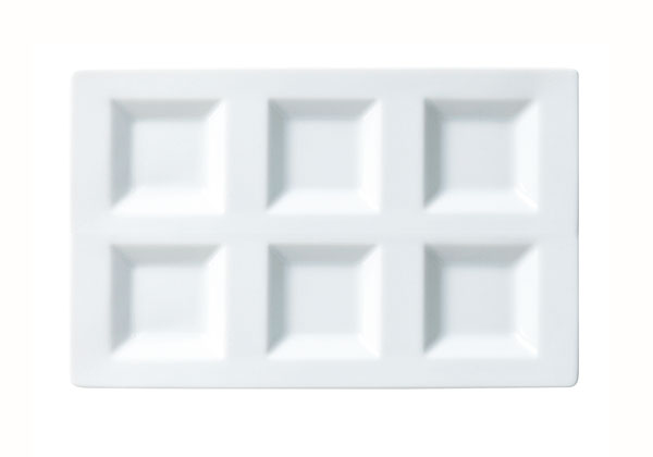 Square Plates - 前菜シリーズ 角浅口六品皿 白い食器 cafe カフェ 食器 おしゃれ オシャレ 業務用 日本製