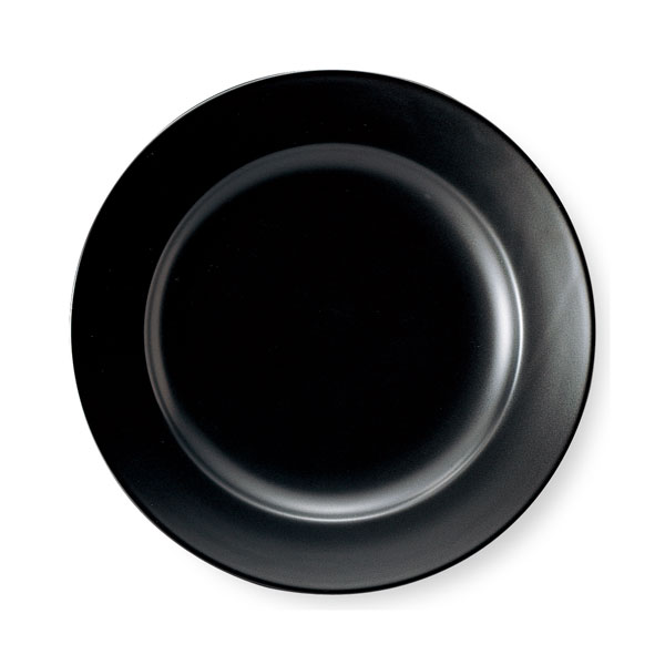 Rakuten - エクシブ 24cm ミート皿 ミートプレート 黒マット 黒い食器 cafe カフェ 食器 おしゃれ オシャレ 業務用 日本製