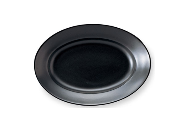 乐天商城 - エクシブ 17cm プラター 黒マット cafe カフェ 食器 おしゃれ オシャレ 業務用 タパス ピンチョス 皿 日本製
