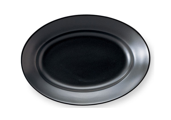 Rakuten - エクシブ 26cm プラター 黒マット 黒い食器 cafe カフェ 食器 おしゃれ オシャレ 業務用 日本製