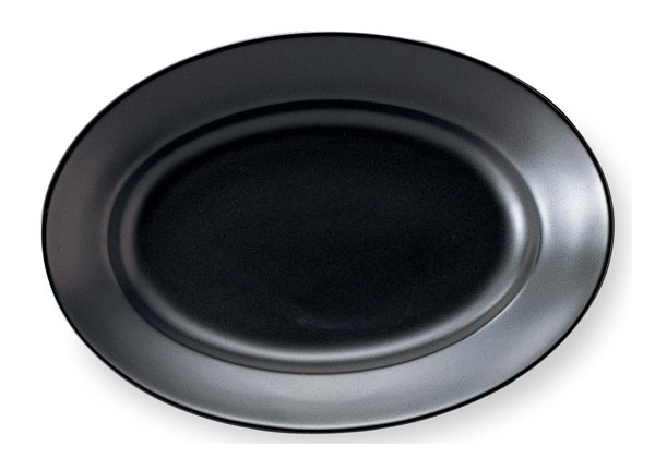 Rakuten - エクシブ 31cm プラター 黒マット 黒い食器 cafe カフェ 食器 おしゃれ オシャレ 業務用 日本製