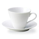 グラシア プレーン 切立コーヒーカップ ＆ ソーサー コーヒー碗皿 コーヒー碗 受皿 白い食器 cafe カフェ 食器 おしゃれ オシャレ 業務用 日本製