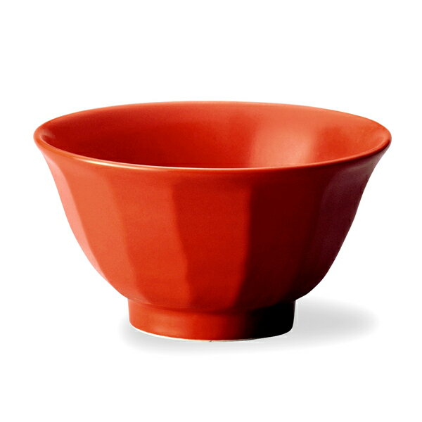 赤釉 あかゆう 6.0反しのぎ丼（18.5cm） 中華食器 業務用 ラーメン 日本製