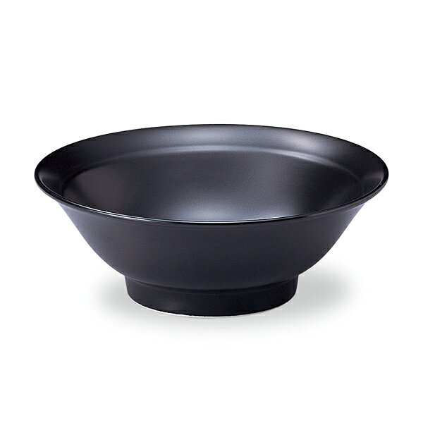 Ramen Bowls - 黒水晶 6.5高台丼(19.7cm） 黒い食器 cafe カフェ 食器 おしゃれ オシャレ 業務用 日本製