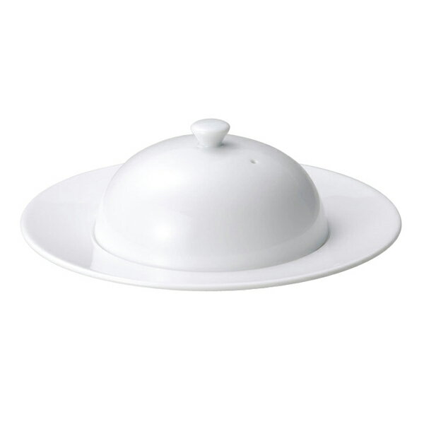 マキシム 24cm マフィン プレート 皿 ＆ カバー セット 白い食器 cafe カフェ 食器 おしゃれ オシャレ ..