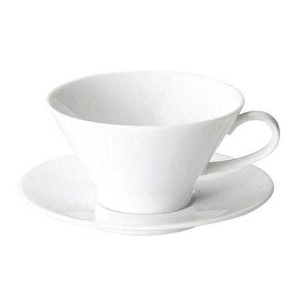プレノ ティーカップ ＆ ソーサー 紅茶碗皿 紅茶碗 受皿セット 白い食器 cafe カフェ 食器 おしゃれ オシャレ 業務用 日本製