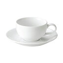 カリタ ティーカップ & ソーサー 紅茶碗皿 紅茶碗 受皿 白い食器 cafe カフェ 食器 おしゃれ オシャレ 業務用 日本製