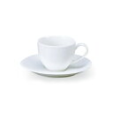 テクノライト デミタスカップ & ソーサー(120ml) 白い食器 cafe カフェ 食器 おしゃれ オシャレ 業務用 日本製