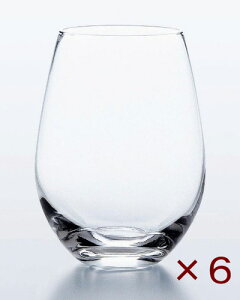 ウォーターバリエーション タンブラー（490ml） 6個セット 東洋佐々木ガラス ステムレスワイングラス 日本製