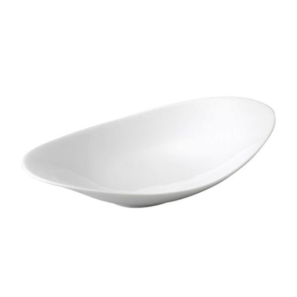 Turkey Kutahya - リベラル 26cm 楕円反型スープ 特白磁 白い食器 cafe カフェ 食器 おしゃれ オシャレ 業務用 日本製