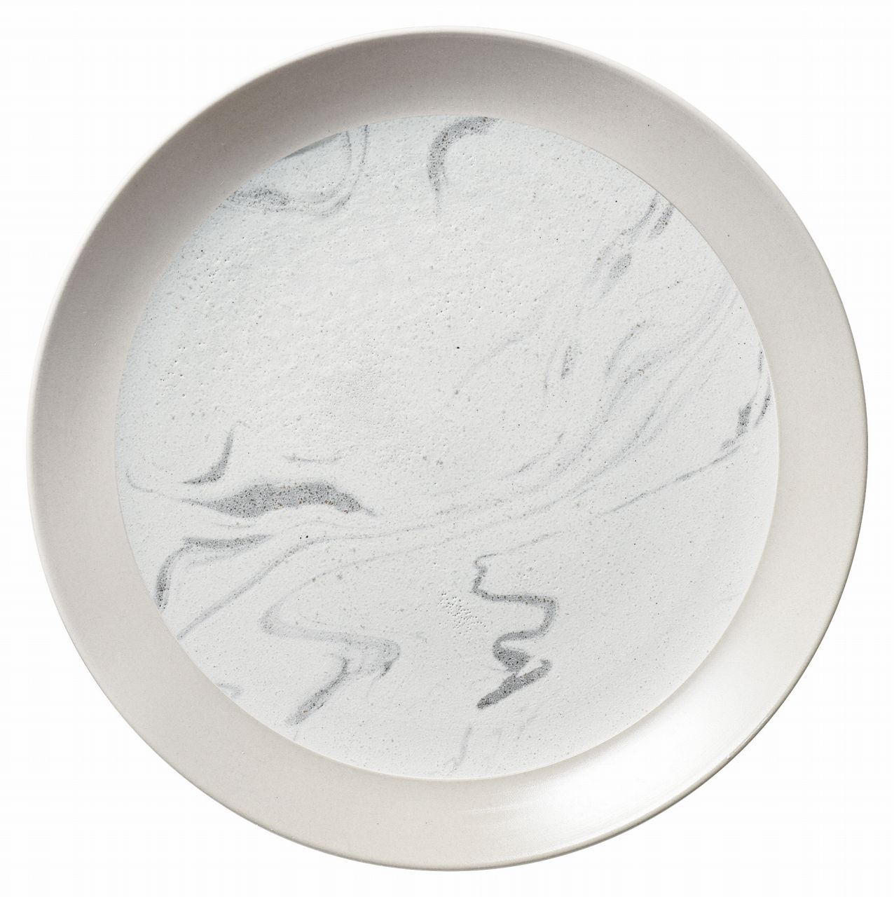 Rakuten - サラサ マーブルホワイト 28cmプレート KOYO 光洋 光洋陶器 10642002 食器 おしゃれ かわいい 可愛い 業務用 食洗機対応 日本製