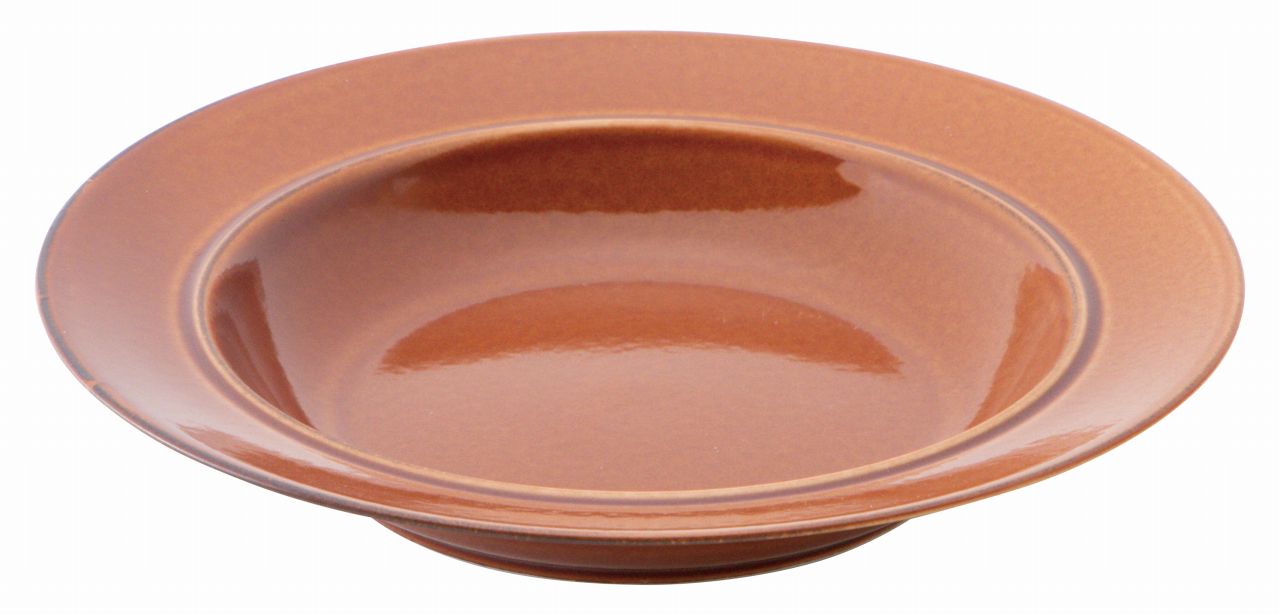Rakuten - モンターニュ シェンナ 24.5cmリムスープボウル KOYO 光洋 光洋陶器 12742010 食器 おしゃれ かわいい 可愛い 業務用 食洗機対応 日本製