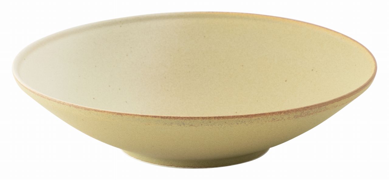 乐天商城 - フィノ デューンイエロー 20cm浅ボウル KOYO 光洋 光洋陶器 13623012 食器 おしゃれ かわいい 可愛い 業務用 食洗機対応 日本製