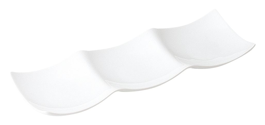 Rakuten - タイド 27cm3連皿 KOYO 光洋 光洋陶器 14200036 食器 おしゃれ かわいい 可愛い 業務用 食洗機対応 日本製