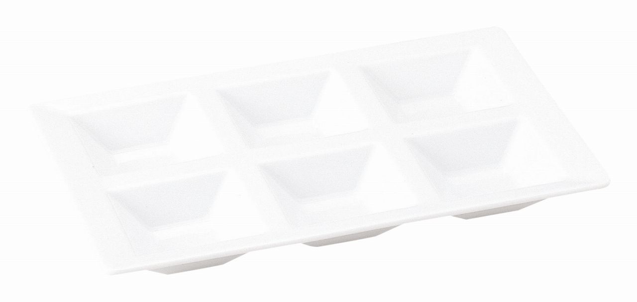 Rakuten - スクエアー 6連菜 KOYO 光洋 光洋陶器 14900094 食器 おしゃれ かわいい 可愛い 業務用 食洗機対応 日本製