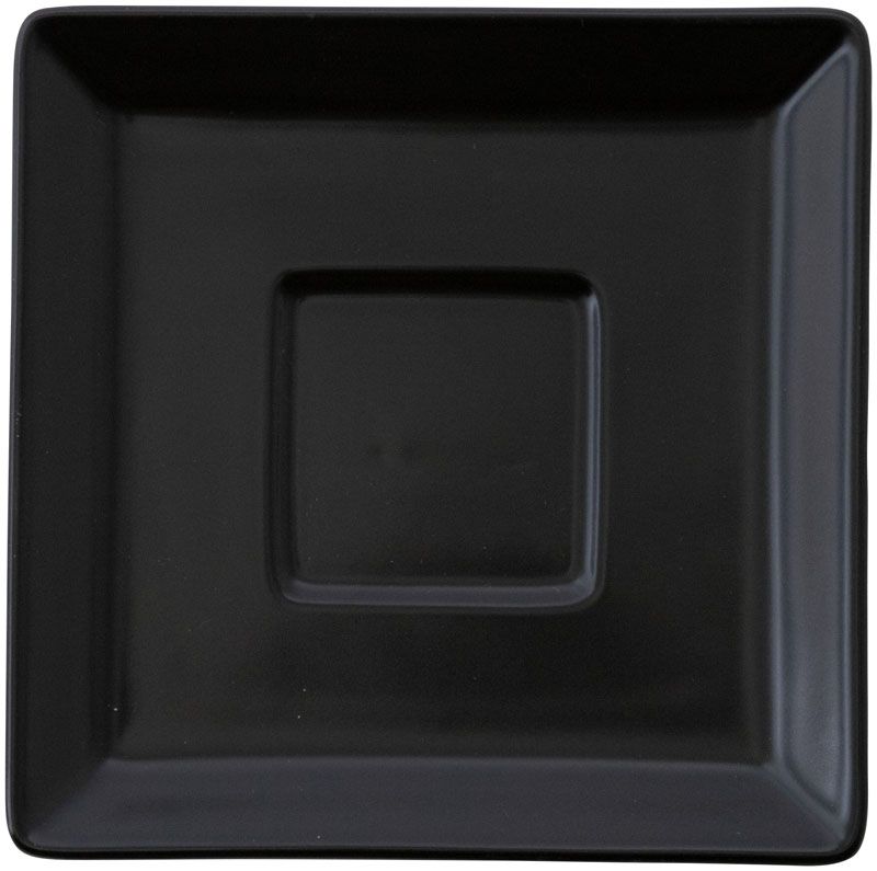 乐天商城 - スクエアー マットブラック コーヒーソーサー KOYO 光洋 光洋陶器 14930055 食器 おしゃれ かわいい 可愛い 業務用 食洗機対応 日本製