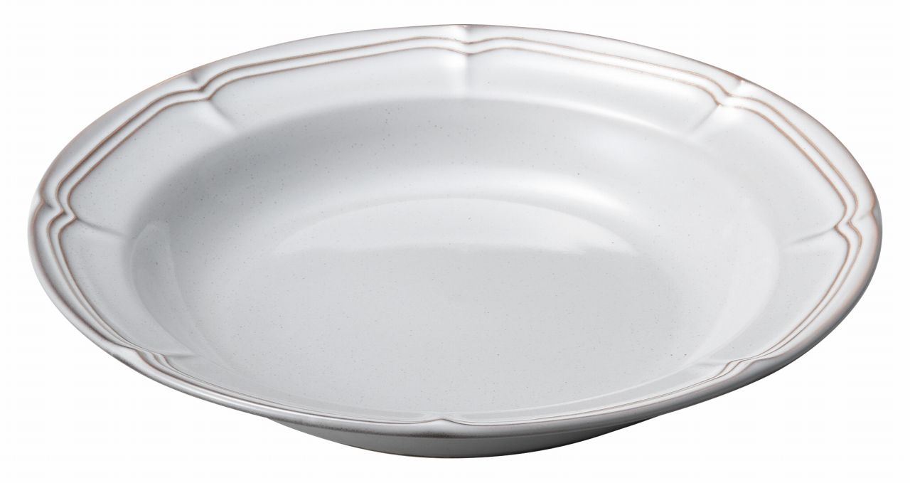 Rakuten - ラフィネ スモークホワイト 25.5cmパスタボウル KOYO 光洋 光洋陶器 15910010 食器 おしゃれ かわいい 可愛い 業務用 食洗機対応 日本製
