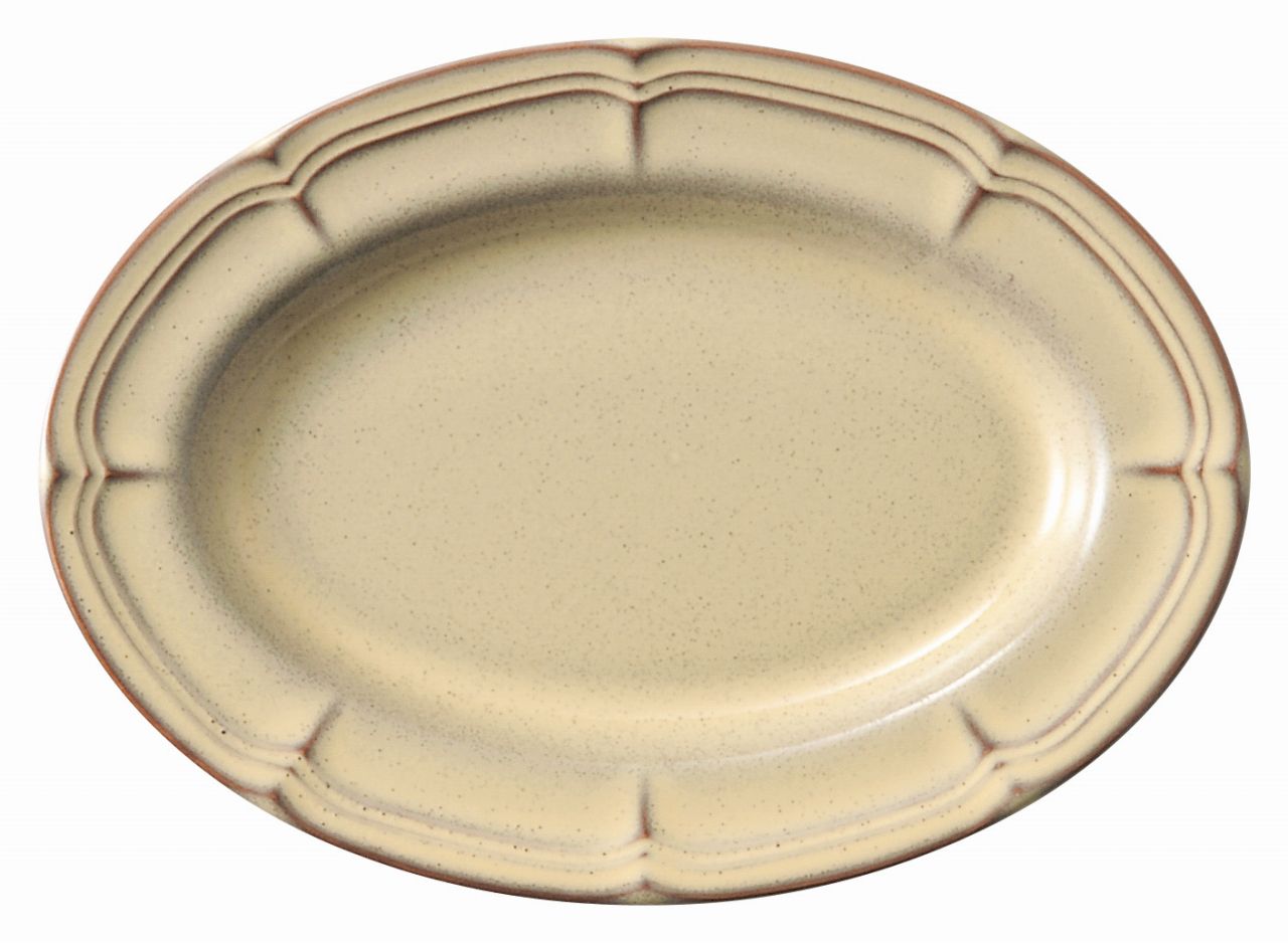 ラフィネ シナモンベージュ 30.5cmオーバルプラター KOYO 光洋 光洋陶器 15922046 食器 おしゃれ かわいい 可愛い 業務用 食洗機対応 日本製