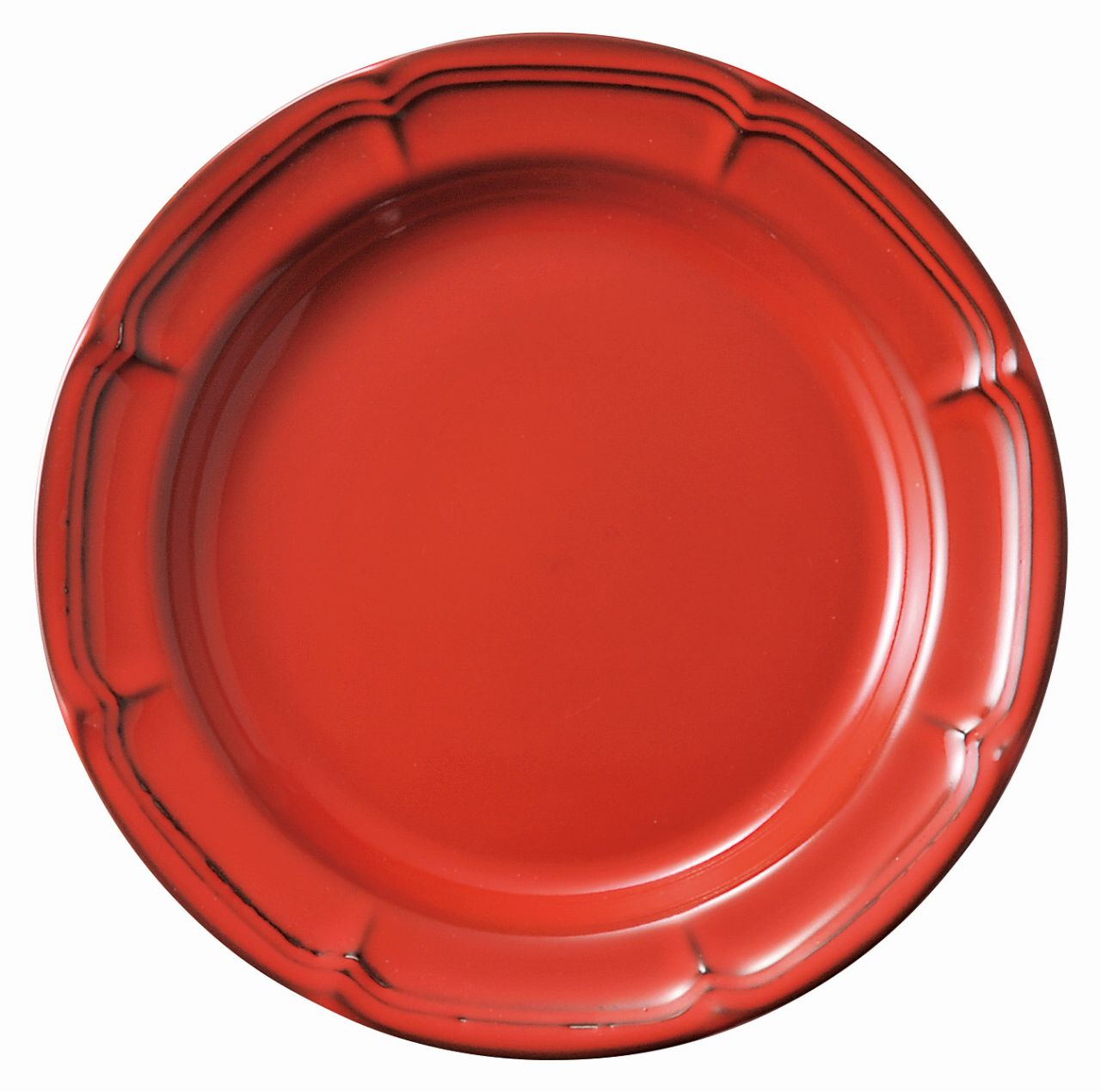 乐天商城 - ラフィネ ヴィンテージレッド 19.5cmリムプレート KOYO 光洋 光洋陶器 15944106 食器 おしゃれ かわいい 可愛い 業務用 食洗機対応 日本製