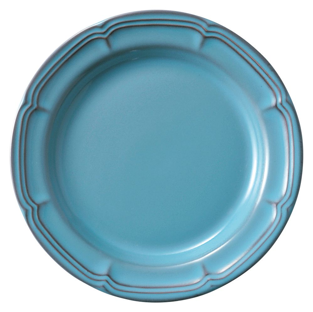 ラフィネ アンティークブルー 17.5cmリムプレート KOYO 光洋 光洋陶器 15987107 食器 おしゃれ かわいい 可愛い 業務用 食洗機対応 日本製(3)