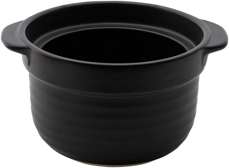 ご飯炊き 2合炊き 黒 身のみ KOYO 光洋 光洋陶器 19831202 耐熱食器 おしゃれ かわいい 可愛い 業務用 ..