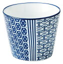 古青藍 こせいらん 藍波花 あいなみはな 蕎麦猪口 花伝 KOYO 光洋 光洋陶器 51282195 おしゃれ かわいい 和食器 可愛い 和陶器 業務用 食洗機...