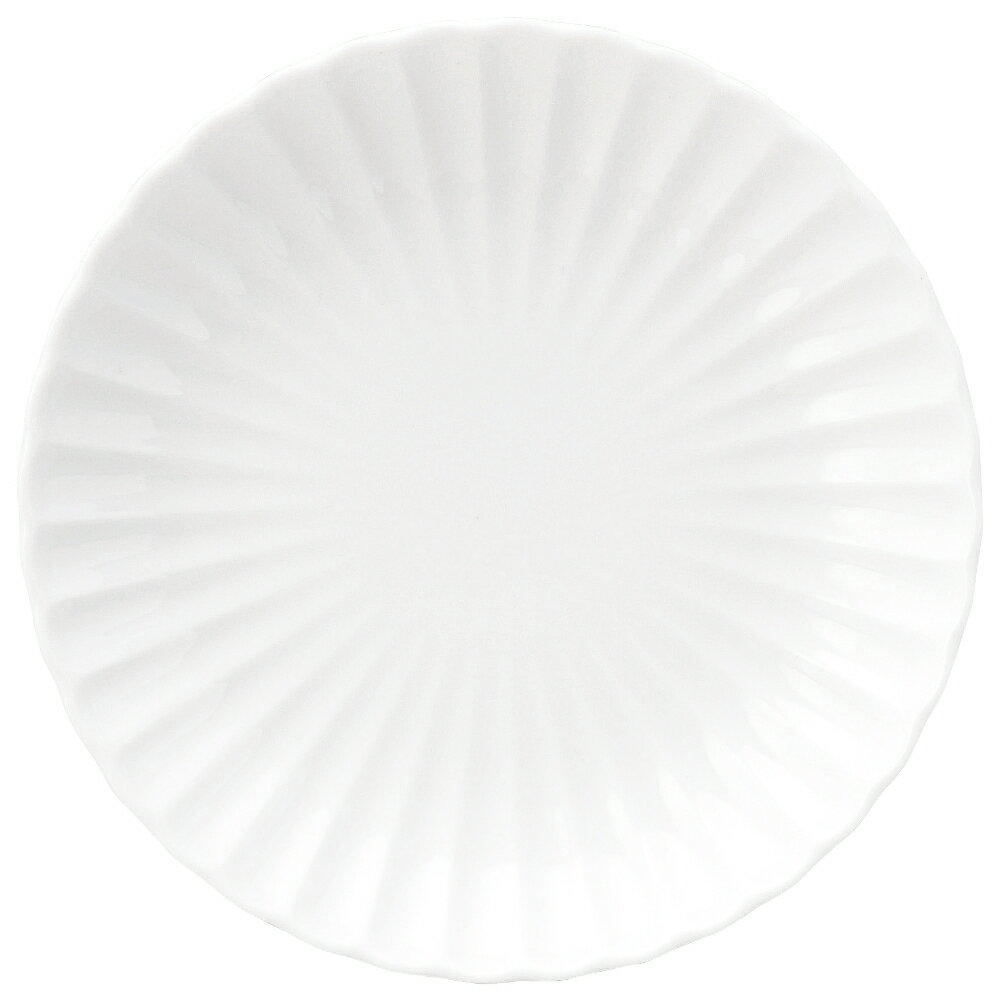 Rakuten - かすみ 白 21cm丸皿 花伝 KOYO 光洋 光洋陶器 56100001 おしゃれ かわいい 和食器 可愛い 和陶器 業務用 食洗機対応 日本製