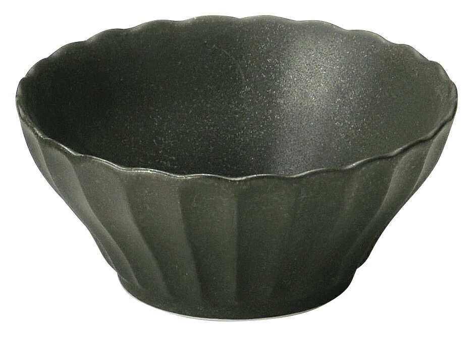 Rakuten - かすみ 黒 10cm浅ボウル 花伝 KOYO 光洋 光洋陶器 56130033 おしゃれ かわいい 和食器 可愛い 和陶器 業務用 食洗機対応 日本製