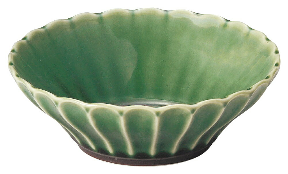 樂天商城 - かすみ 緑 12.5cm浅ボウル 花伝 KOYO 光洋 光洋陶器 56171031 おしゃれ かわいい 和食器 可愛い 和陶器 業務用 食洗機対応 日本製