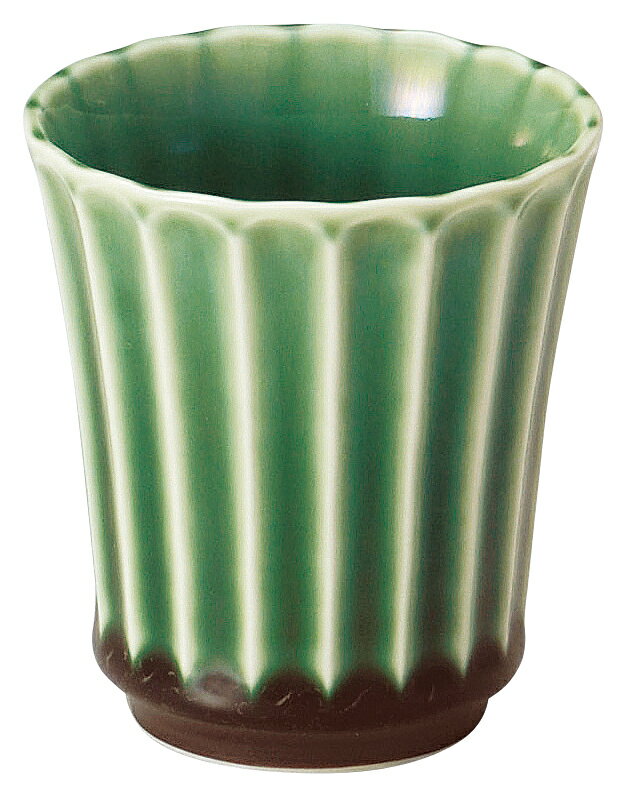 Rakuten - かすみ 緑 カップ 小 花伝 KOYO 光洋 光洋陶器 56171055 おしゃれ かわいい 和食器 可愛い 和陶器 業務用 食洗機対応 日本製