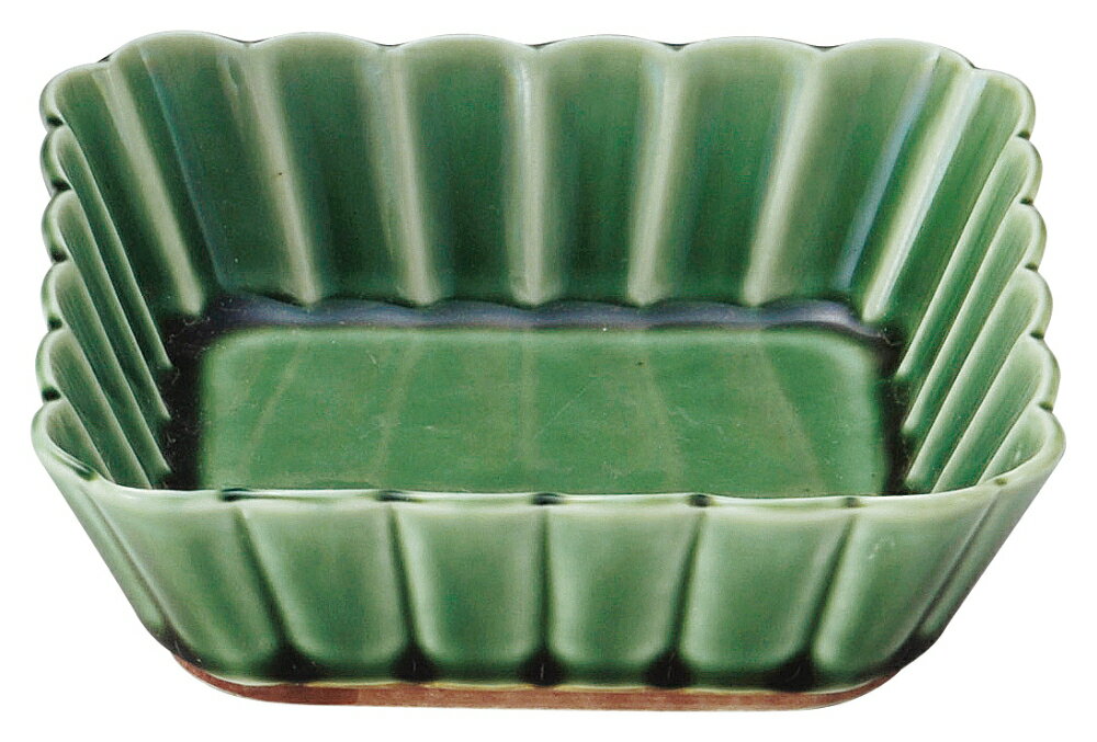 Rakuten - かすみ 緑 11cm浅角鉢 花伝 KOYO 光洋 光洋陶器 56171068 おしゃれ かわいい 和食器 可愛い 和陶器 業務用 食洗機対応 日本製