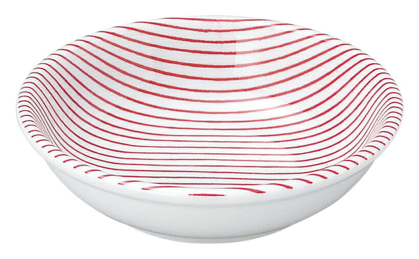 Rakuten - 細縞 ほそしま 赤 11cm薬味皿 花伝 KOYO 光洋 光洋陶器 57448014 おしゃれ かわいい 和食器 可愛い 和陶器 業務用 食洗機対応 日本製