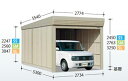タクボガレージ ベルフォーマ SM-SZ2753 多雪型 結露減少屋根 独立型 ※お客様組立品 田窪工業所 車庫 倉庫
