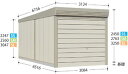 タクボガレージ ベルフォーマ SM-3165 一般型 標準屋根 独立型 ※お客様組立品 田窪工業所 車庫 倉庫