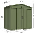 タクボ 物置 LSN-2215 リジュー LEISURE【商品配送のみ】物置 屋外 収納庫 物置 おしゃれ ベランダ収納庫 屋外 スチール物置