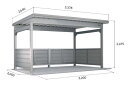 ヨド自転車置場 KWASU-3226 超豪雪型 基本棟【お客様組立品】